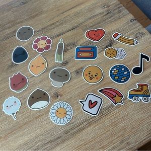 Set of 20!  Cute Vinyl Waterproof Stickers